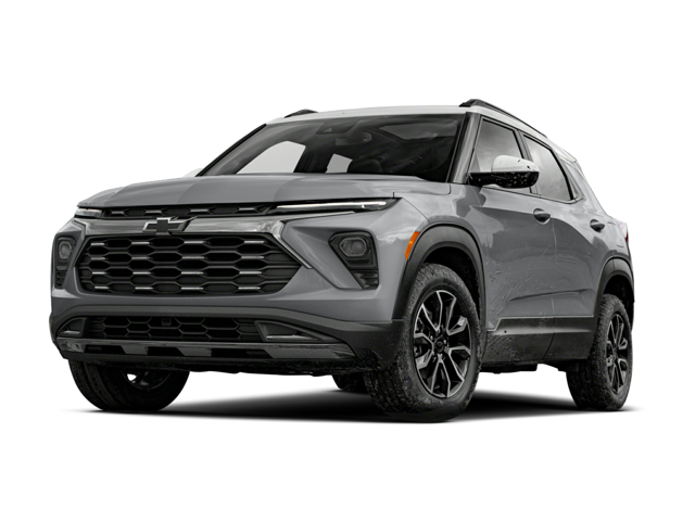 A gray Chevrolet Trailblazer facing forward